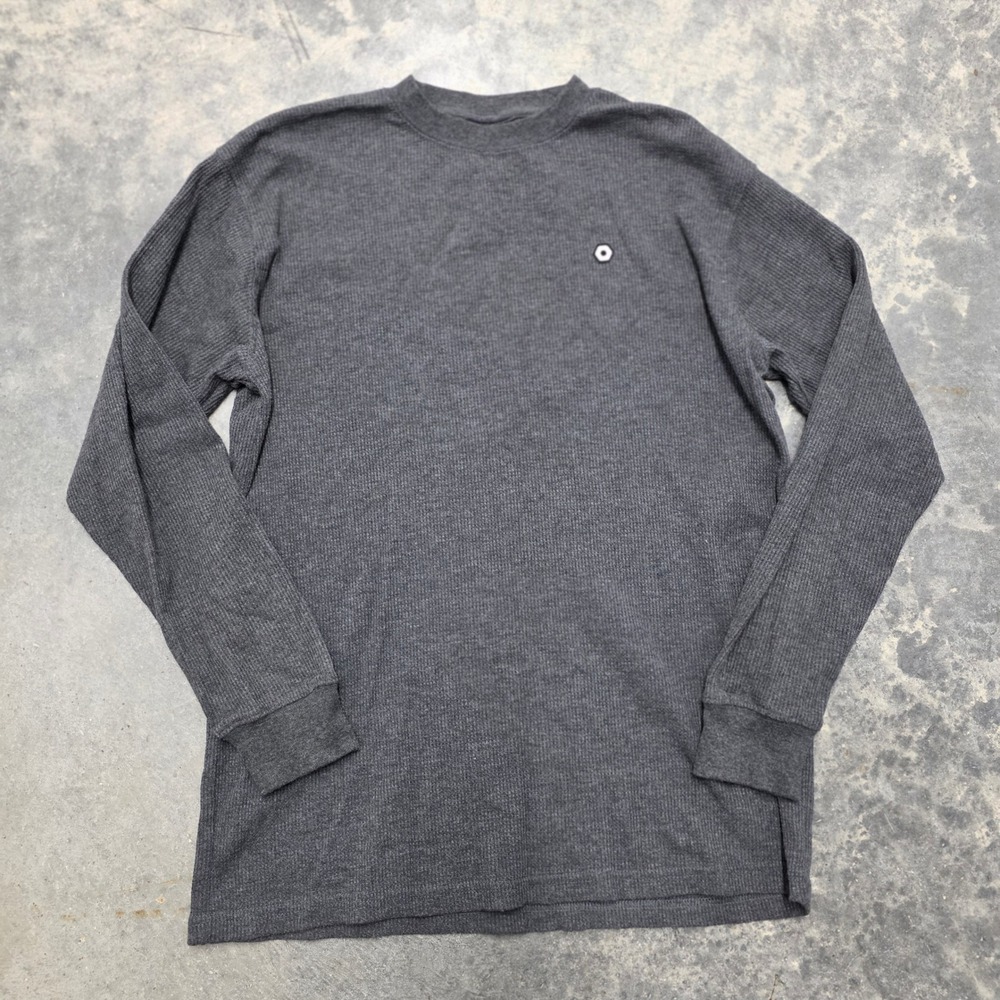 VTG Y2K Southpole Mens Gray Long Sleeve Authentic Collection Thermal‎ Shirt L